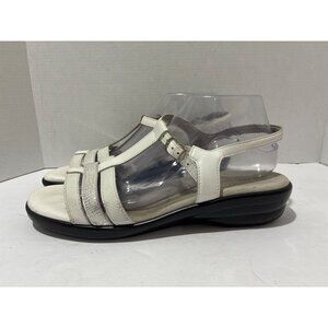 SAS Womens Shoes Sandals Capri T-Strap Tripad Leather Comfort Size 10